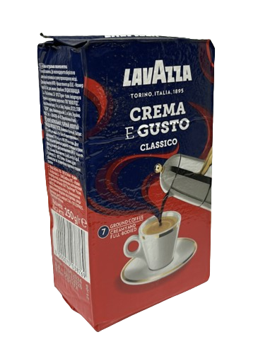 Молотый кофе Lavazza Crema e Gusto Classico, 250гр