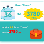 Пакет "Бизнес" 36 бутылей "Лазурной"