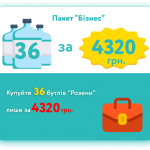 Пакет "Бизнес" 36 бутылей "Лазурной"