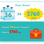 Пакет "Бизнес" 36 бутылей "Лазурной"