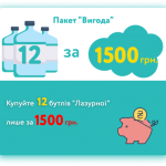 Пакет "Удобство" 12 бутылей "Лазурной"
