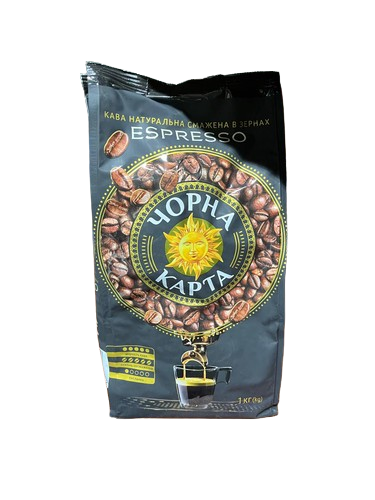 Кава в зернах Чорна Карта Espresso, 1кг