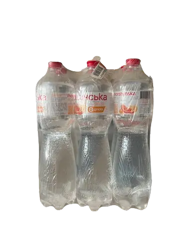Вода мінеральна Моршинська Апельсин-Грейпфрут слабогазована, 6х1,5л