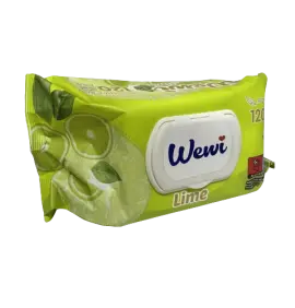 Вологі серветки Wewi “Лайм”, 120шт.