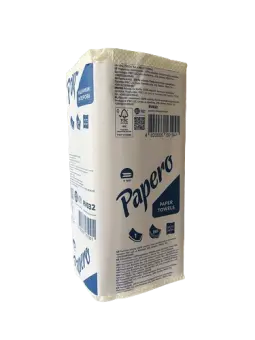 Паперові рушники Papero одношарові, Z-складання