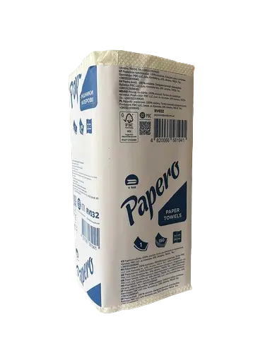 Паперові рушники Papero одношарові, Z-складання