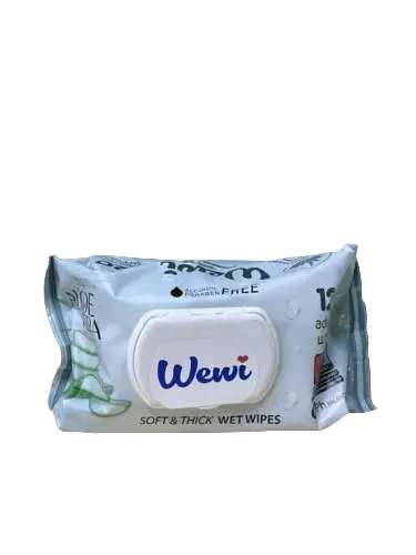 Вологі серветки Wewi “Алое вера”, 120шт.