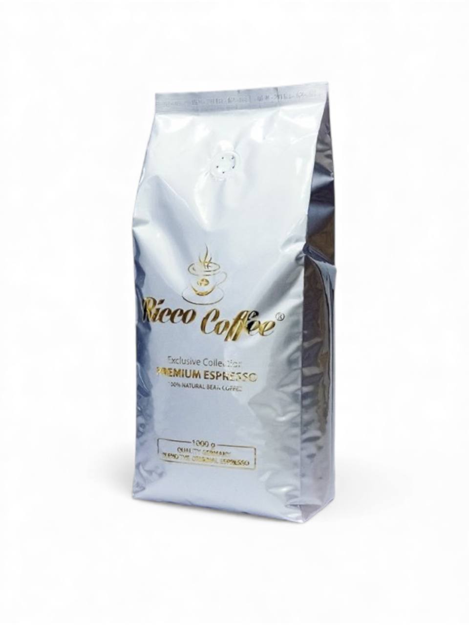 Кофе в зернах Ricco Coffee Espresso Premium 1кг серебро