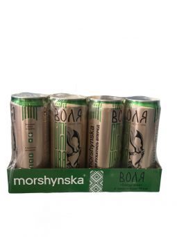 Моршинська Воля зі смаком кава-м’ята 0,33 л енергетичний середньогазований напій