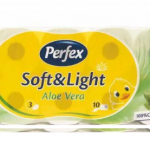 Туалетний папір Perfex Soft Aloe 3-шаровий (10 рулонів)